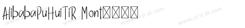 AlibabaPuHuiTiR Mont字体转换